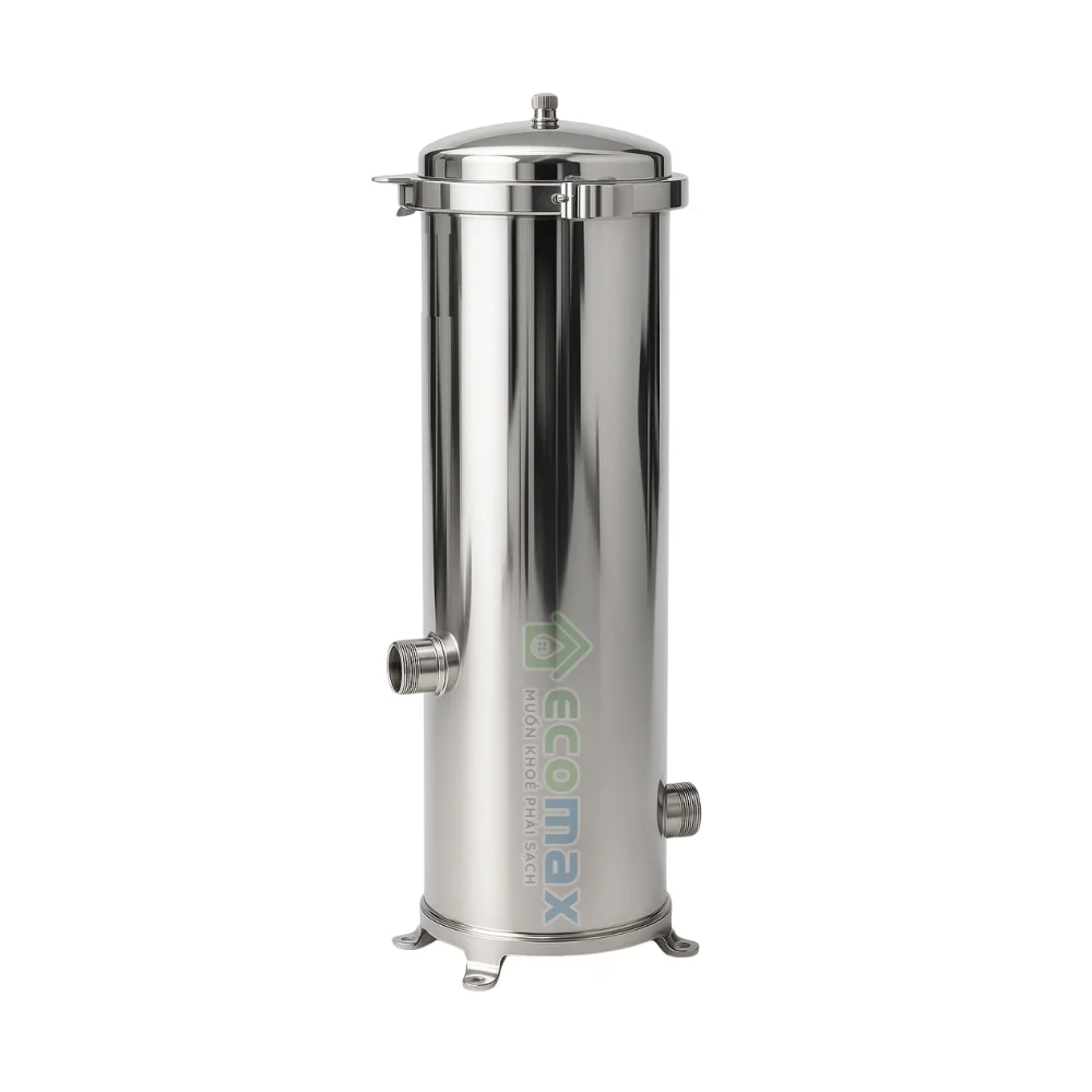 Phin lọc nước inox 7 lõi 20 inch công suất 7m3/giờ 10 Phin lọc nước inox 7 Lõi 20 Inch Ecomax giá tốt