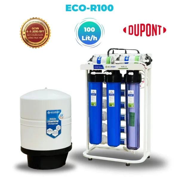 Máy lọc nước RO công nghiệp 100 Lít/h Ecomax