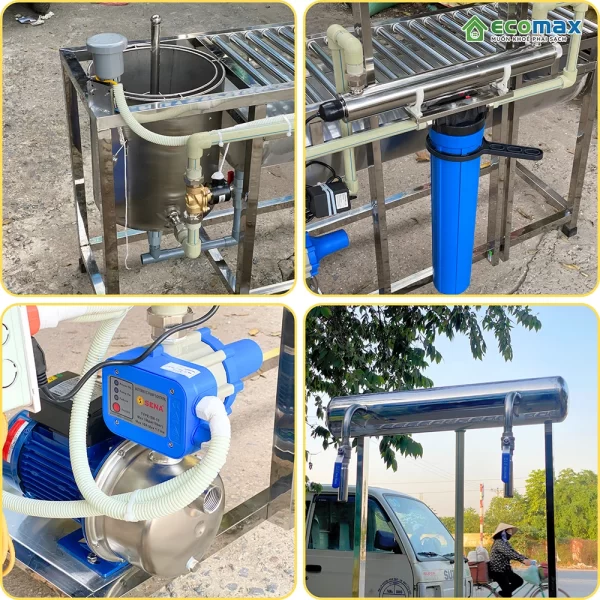 Các bộ phận của Bàn chiết rót nước tinh khiết đóng bình Ecomax