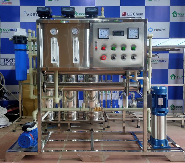 máy lọc nước RO công nghiệp công suất 1000 lít/h Ecomax