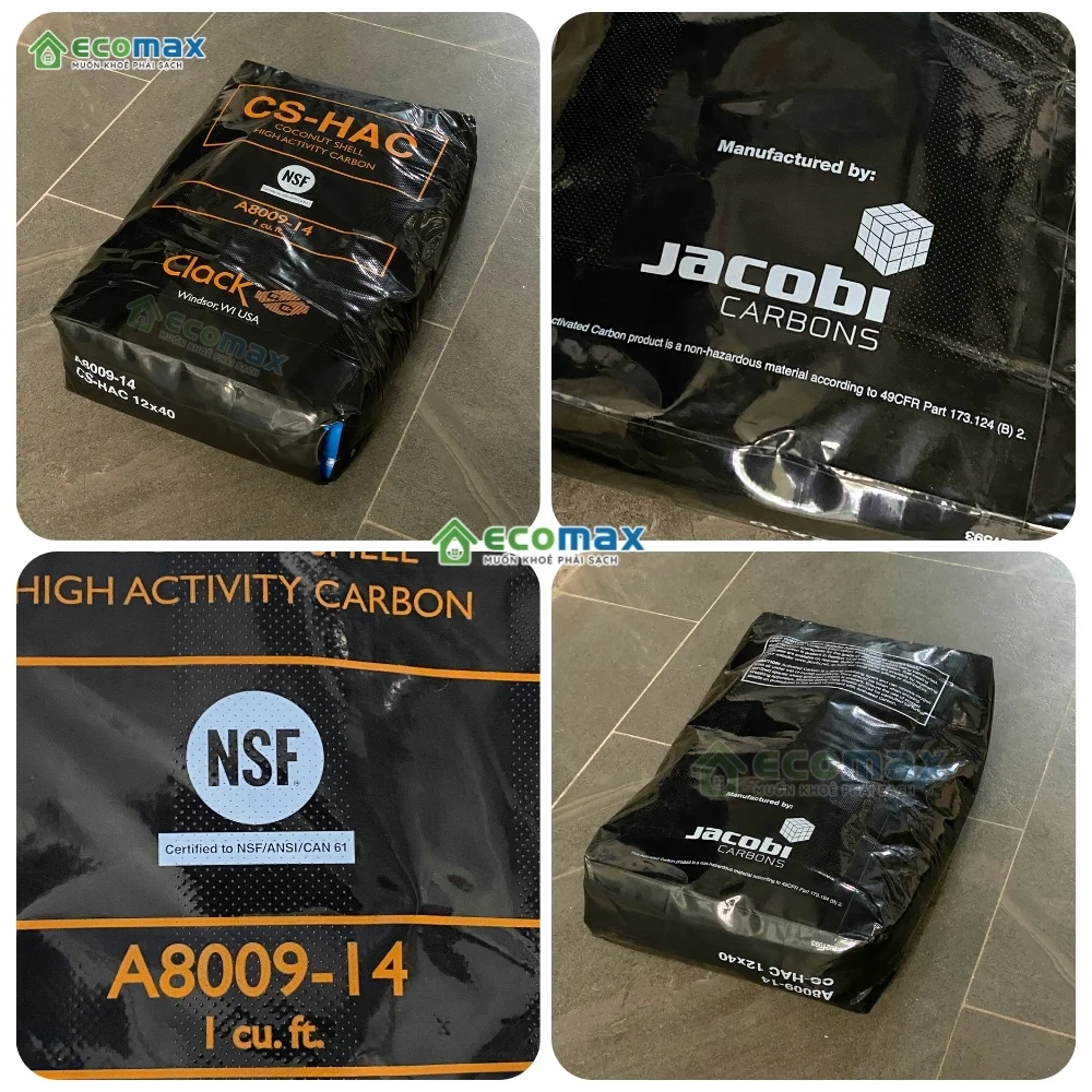 Than hoạt tính Clack CS-HAC USA (12 x 40 mesh) 9 Ưu điểm nổi bật của than hoạt tính Clack Carbon