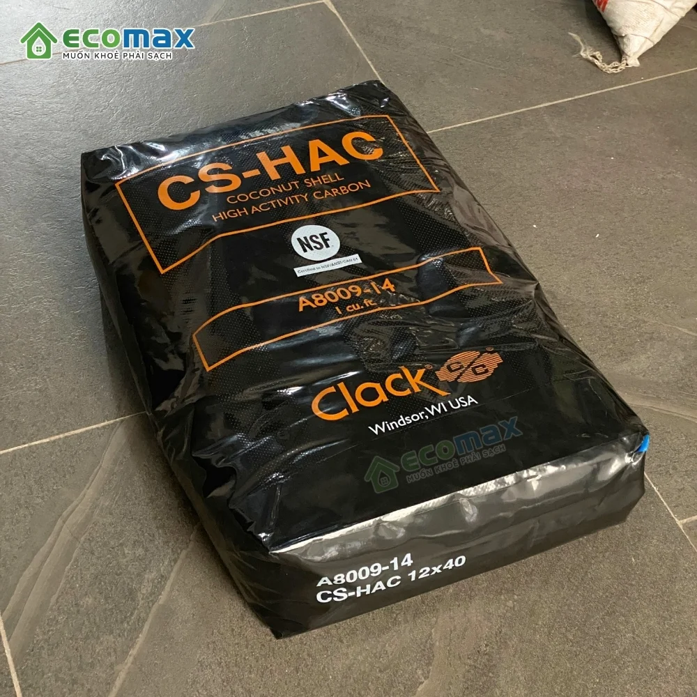 Than hoạt tính Clack CS-HAC USA (12 x 40 mesh) 10 Thông số kỹ thuật Than hoạt tính Clack Carbon Nhập Mỹ Chính Hãng