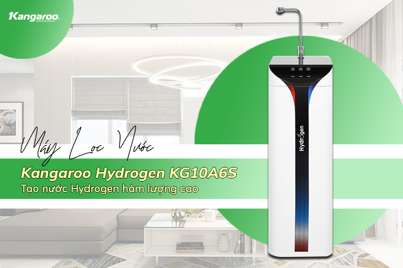 Máy lọc nước Kangaroo Hydrogen Slim nóng lạnh KG10A6S