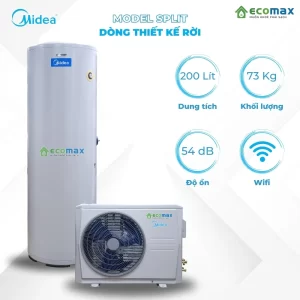 Thông số kỹ thuật máy nước nóng dân dụng Midea dung tích bình 200 Lít