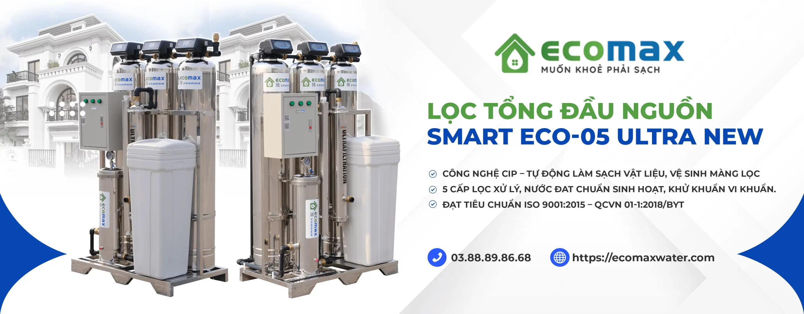 loc nuoc dau nguon ecomax chinh hang