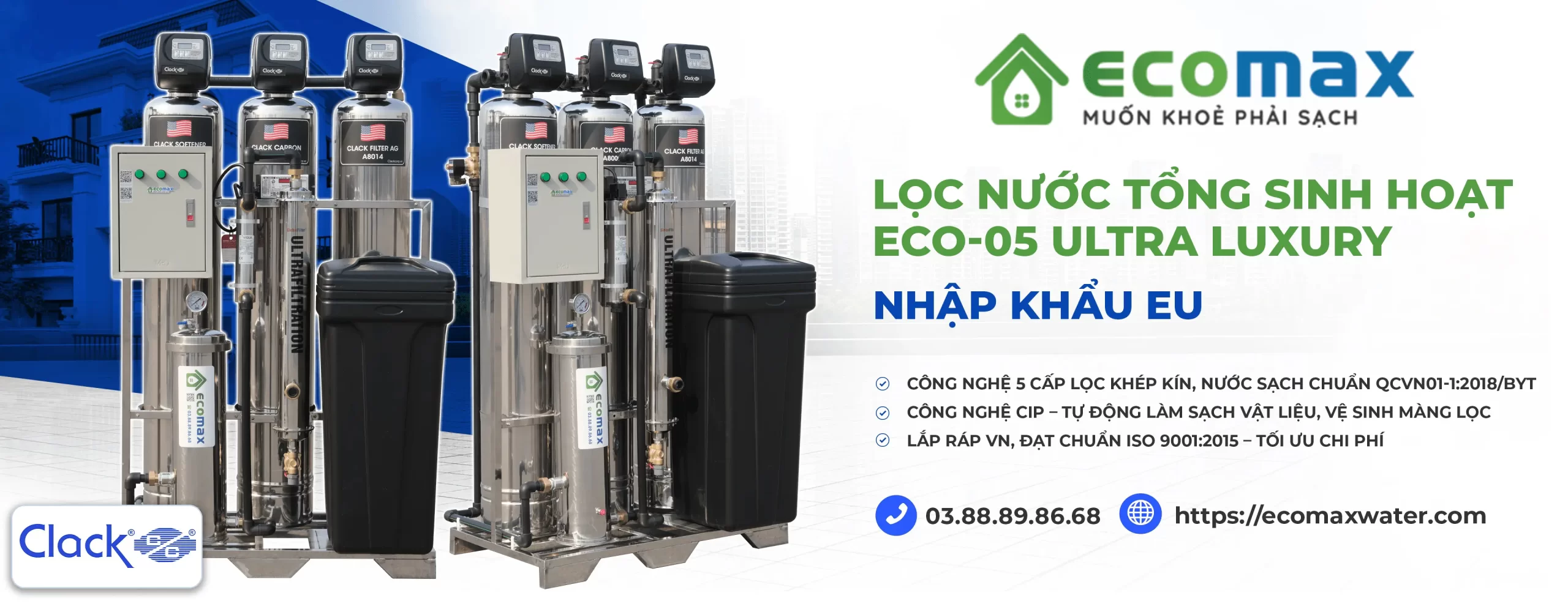 loc nuoc tong sinh hoat ecomax