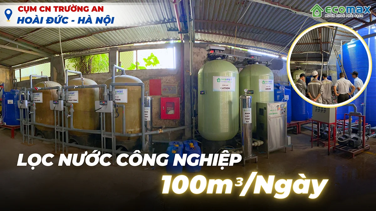 Lắp đặt máy lọc nước công nghiệp tại Hoài Đức Hà Nội