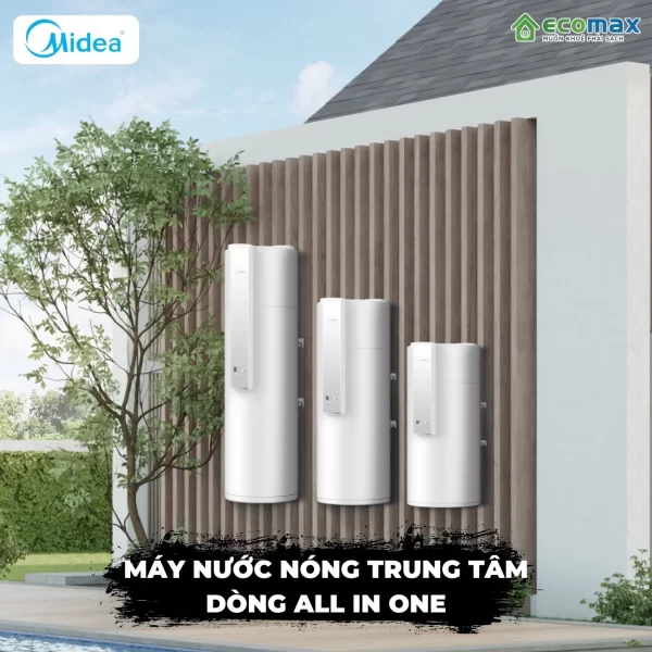 Máy nước nóng trung tâm Heat Pump Midea All In One mẫu mới 2025