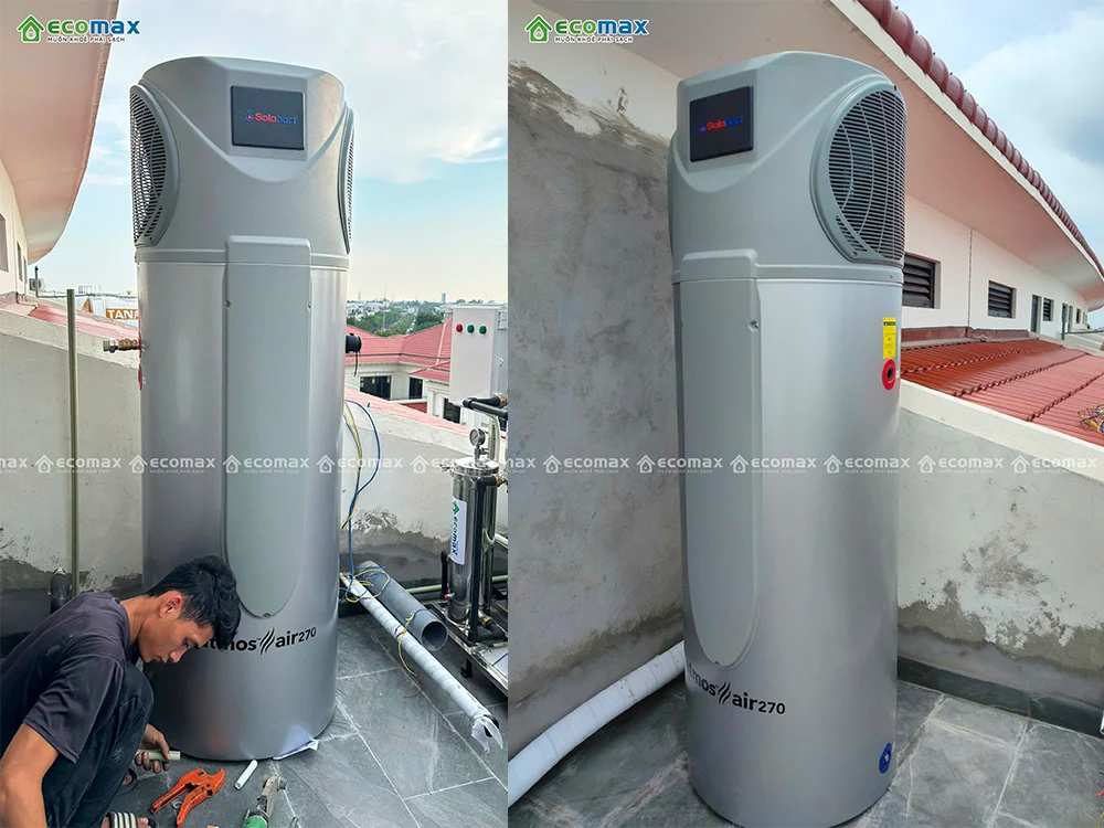 Máy nước nóng trung tâm Solahart 270 Lít Atmos Air 15 Công trình lắp đặt Heat Pump Solahart 270 Lít tại Ecopark Hải Dương