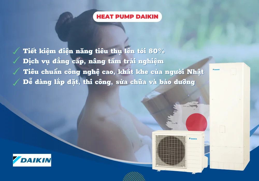 Lợi ích Máy nước nóng trung tâm Daikin