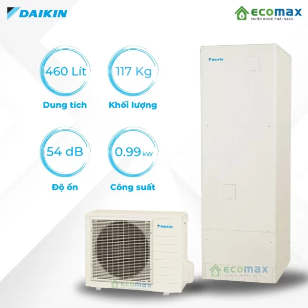 Máy nước nóng trung tâm Daikin 460 Lít do Ecomax phân phối lắp đặt chính hãng