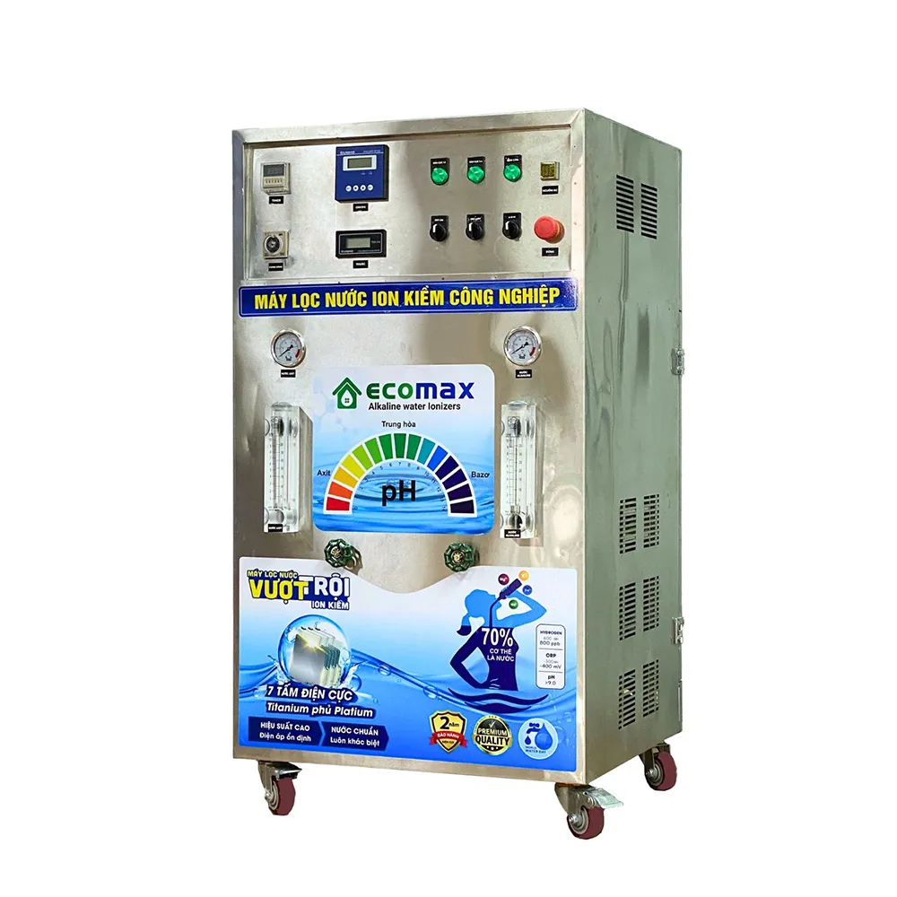Máy lọc nước ion kiềm công nghiệp 750 Lít/h 17 Máy lọc nước ion kiềm công nghiệp công suất 750 Lít/h