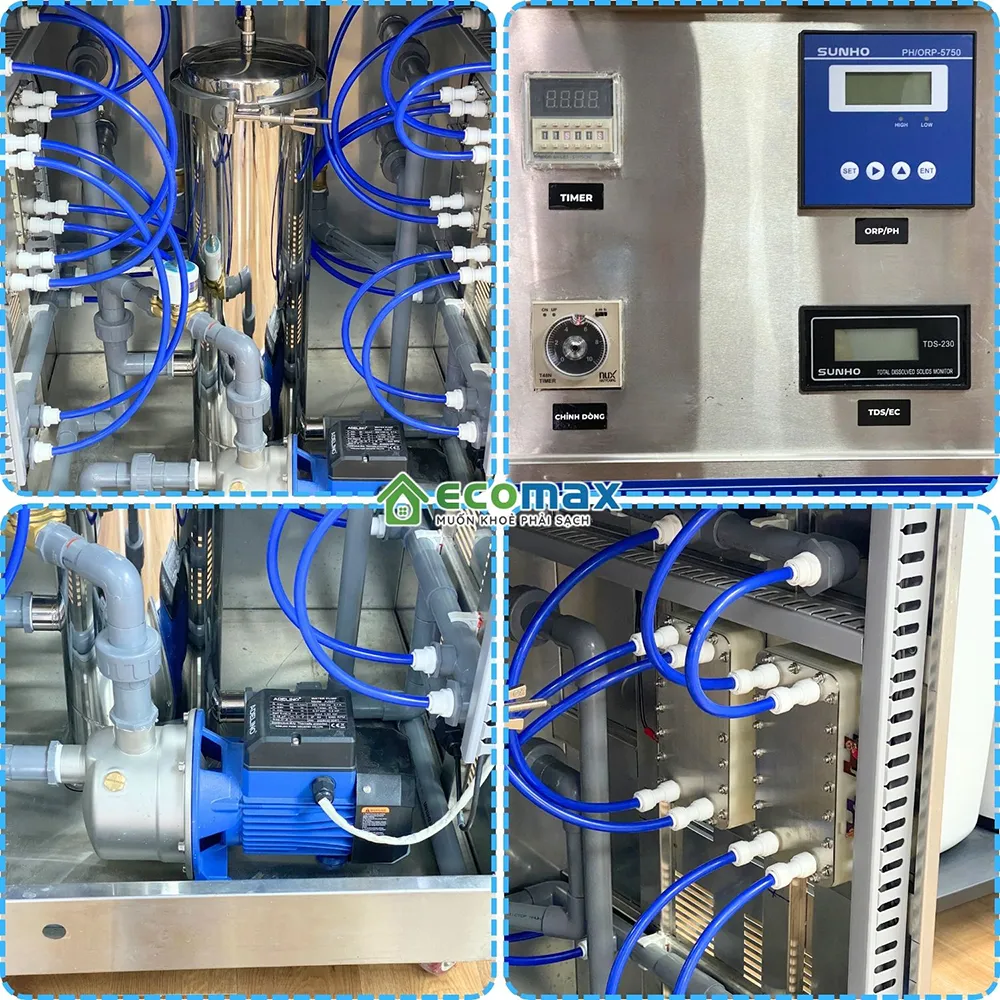Máy lọc nước ion kiềm công nghiệp 1000 Lít/h phục vụ sản xuất, kinh doanh nước uống 16 Ưu điểm của Máy lọc nước ion kiềm công nghiệp 1000 Lít/h