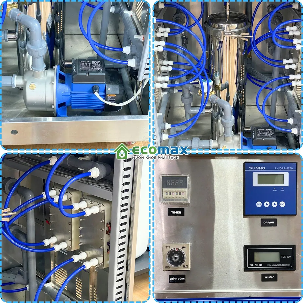 Máy lọc nước ion kiềm công nghiệp 750 Lít/h 16 Ưu điểm của Máy lọc nước ion kiềm công nghiệp công suất 750 Lít/h