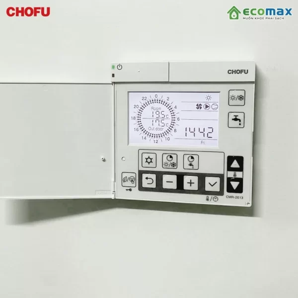 Bảng điều khiển Máy nước nóng trung tâm Chofu 370 Lít