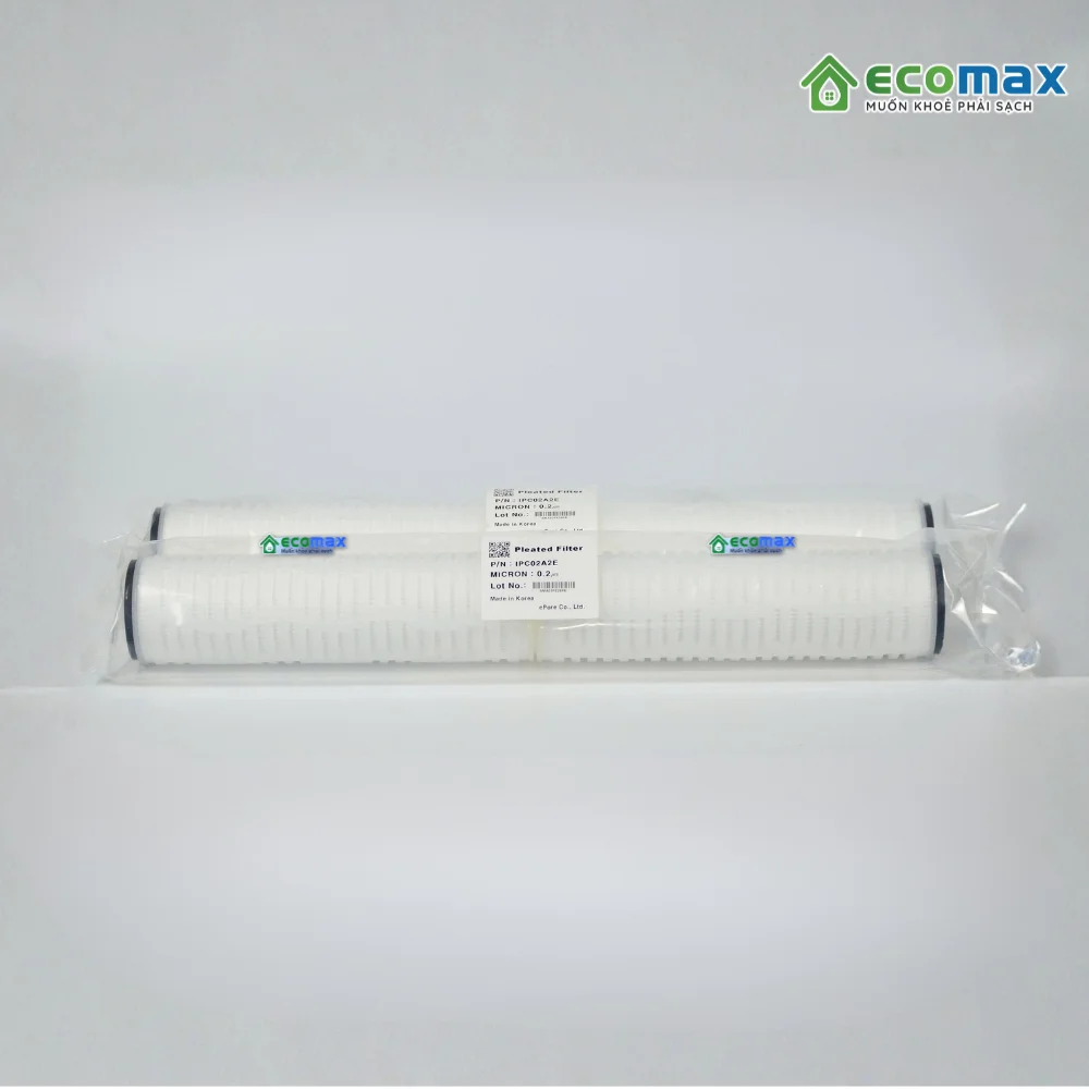 Lõi lọc xác khuẩn 20 inch dùng trong y tế, lọc nước 8 Lõi lọc xác khuẩn 20 inch Ecomax