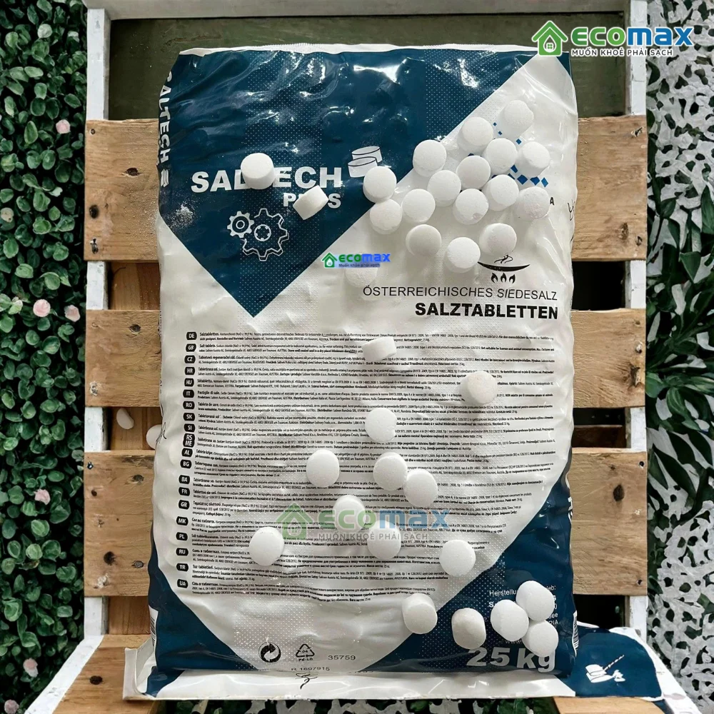 Muối Viên Hoàn Nguyên Saltech Plus (Châu Âu) - Công Nghệ Muối Chân Không Tinh Khiết 3 Ứng dụng Muối viên hoàn nguyên Saltech Plus