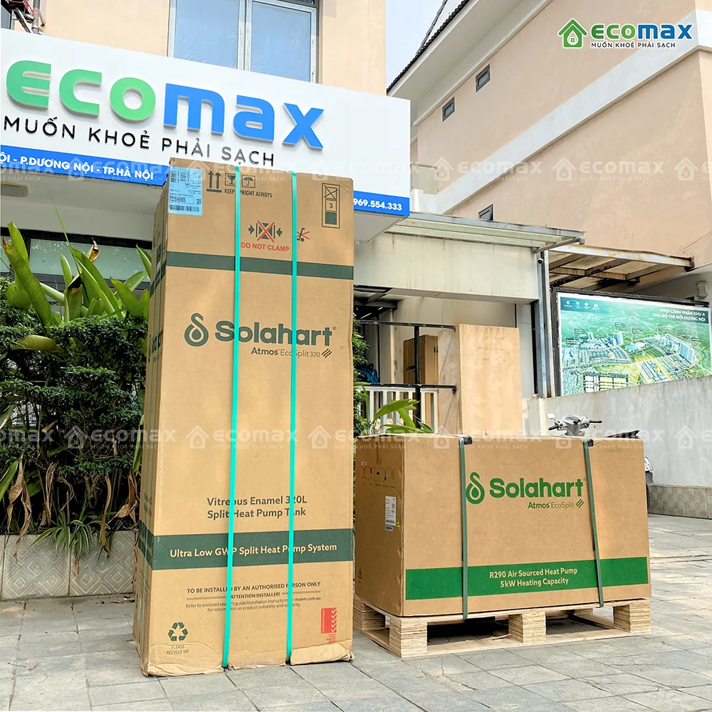 Vỏ bìa của máy Heat Pump Solahart Atmos Eco Split 320